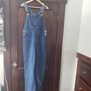 Jean Denim Bib Overalls Vintage Size Large